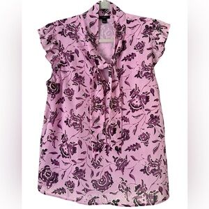 Ann Taylor Pink Floral Top